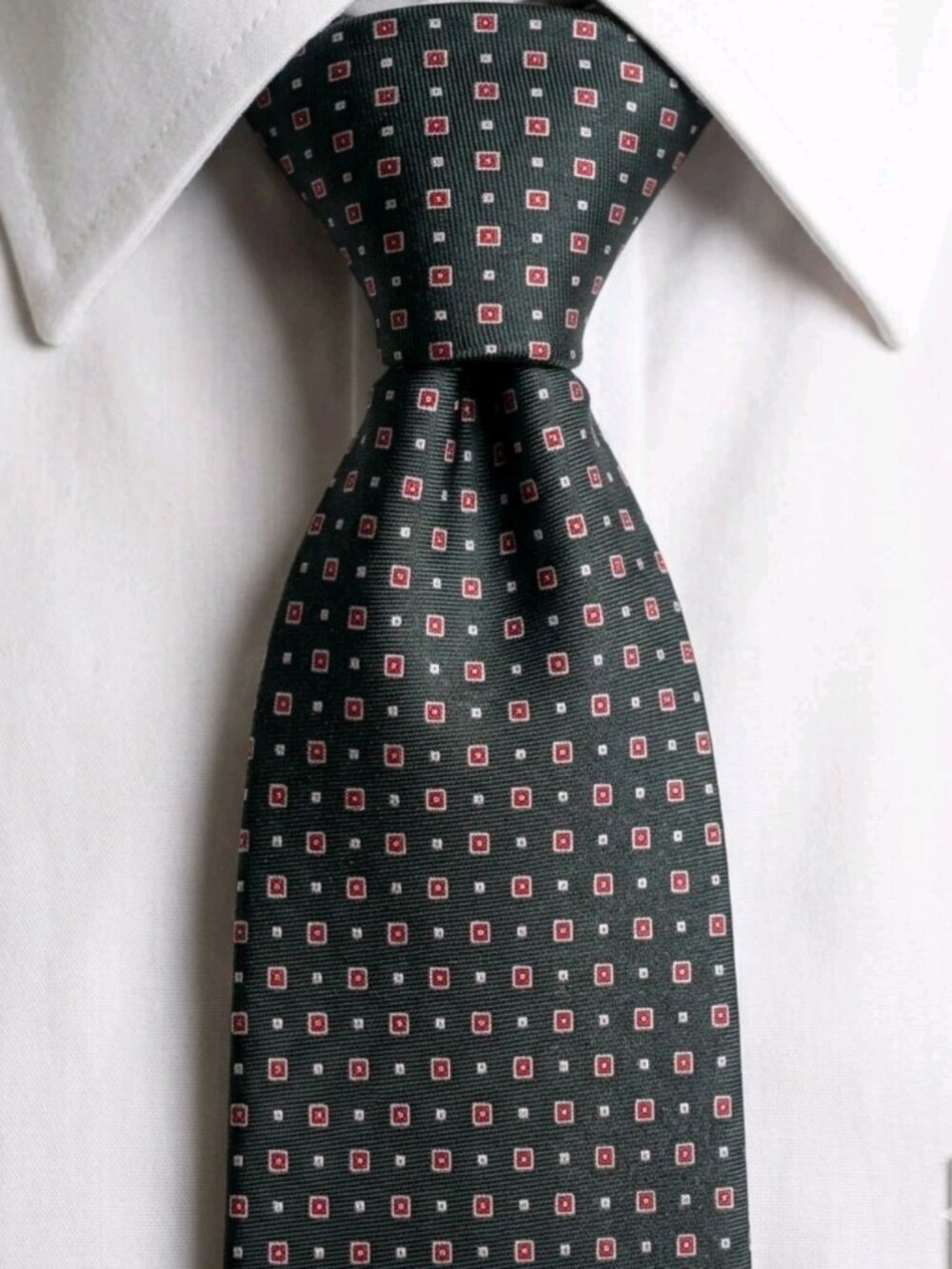RARE! 1970s CHRISTIAN DIOR WPL 125 Luxury Branded Tipping Italian Silk Twill Tie